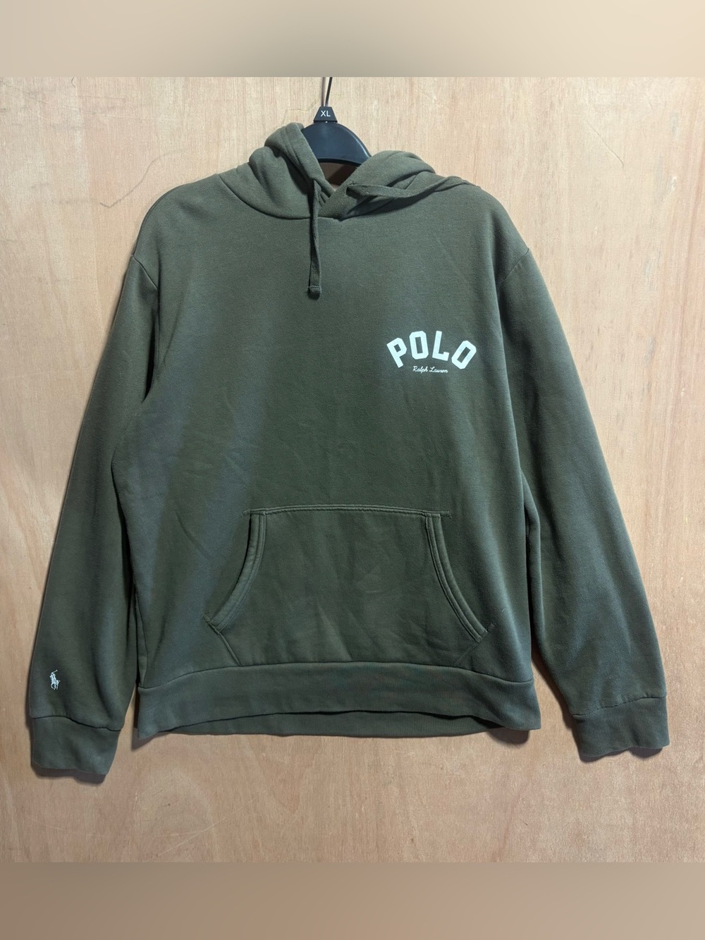 Ralph Lauren Polo Olive Green Pullover Hoodie